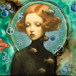 Alternative view of Art Journal Kit Fish Lady