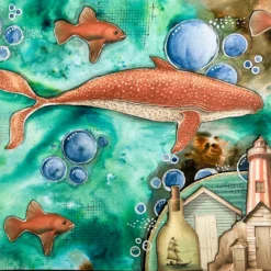 Art Journal Kit Fish Lady - Image 3