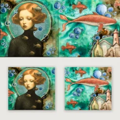 Art Journal Kit Fish Lady