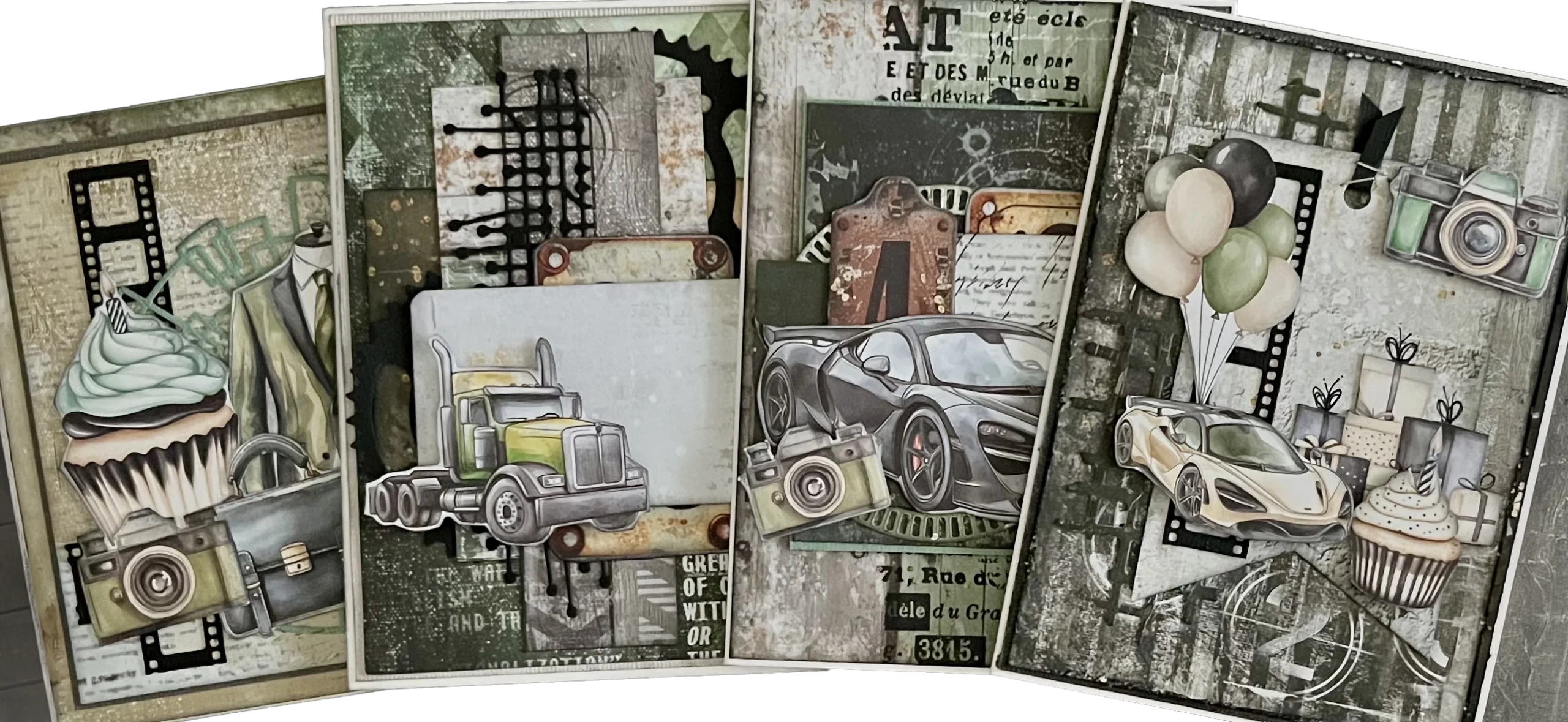 Cardmaking Kit November Man Cars