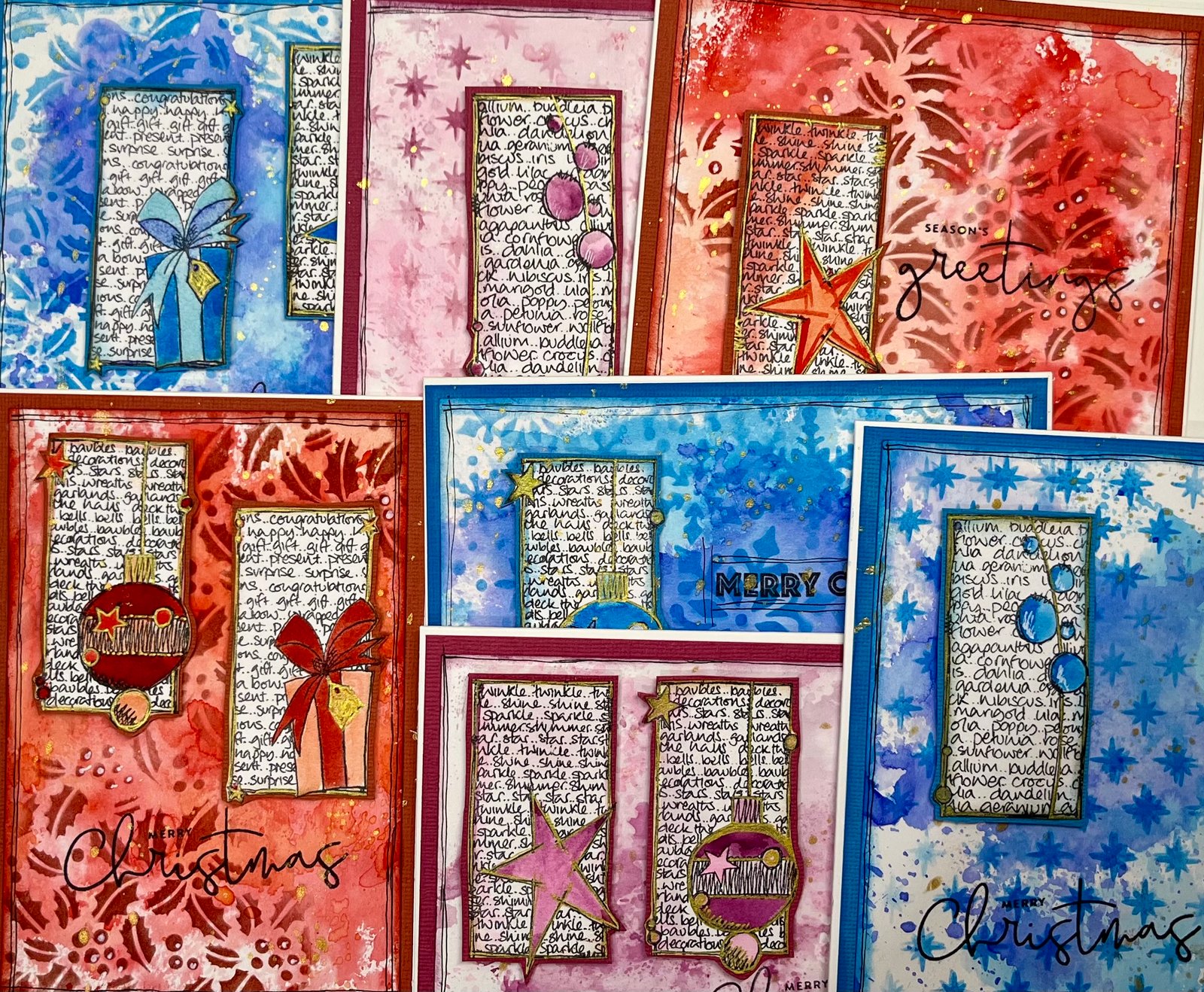 (39) Repeat Cards#8 Christmas Distress JOFY