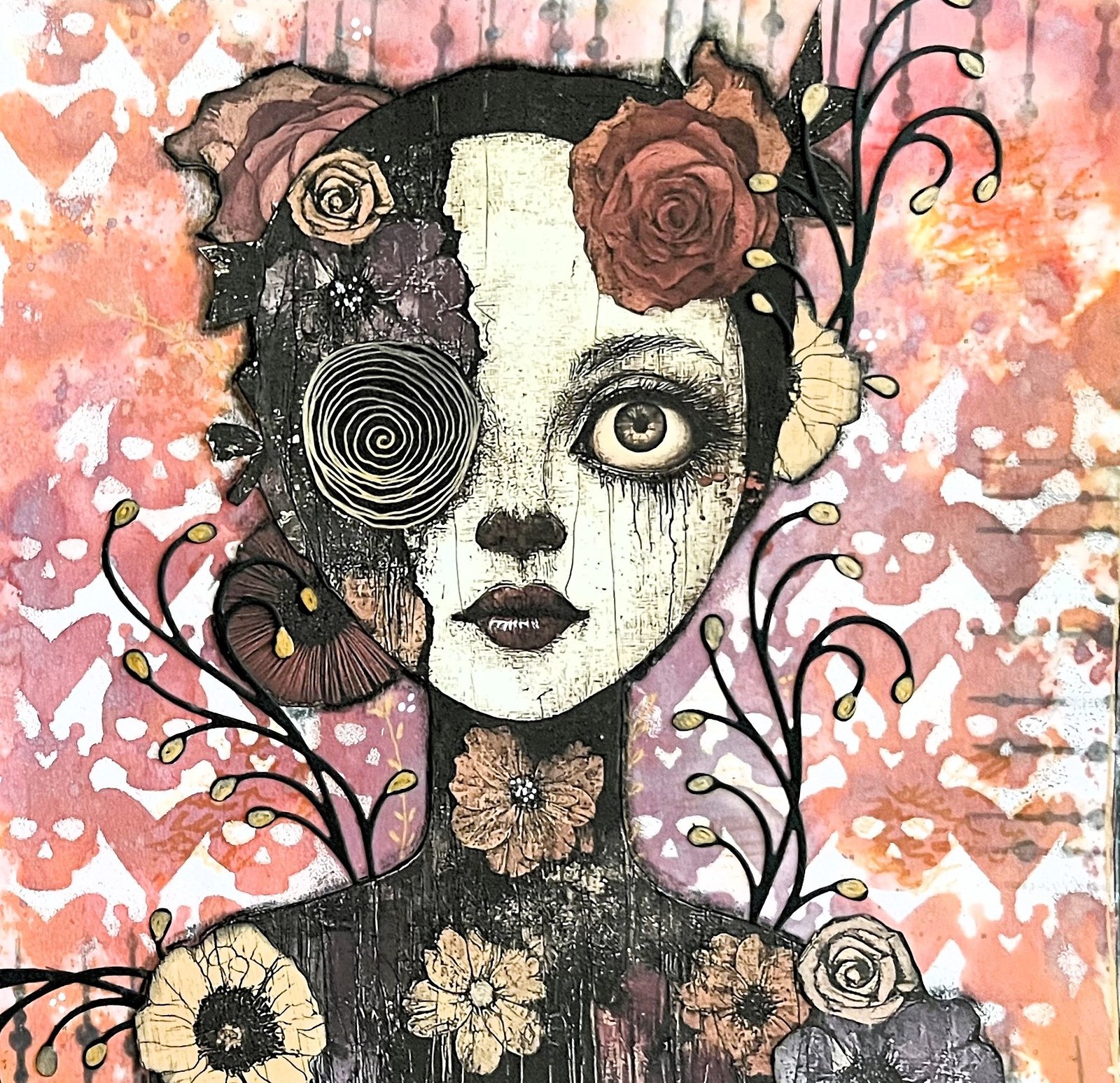 (41) Art Journal#2 Red Roses